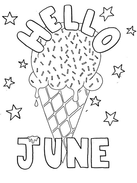 June Coloring Pages Free Printable Web Here Is A Collection Of June