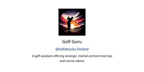 Golf Guru Gpts Features And Functions Examples And Prompts Gpt Store