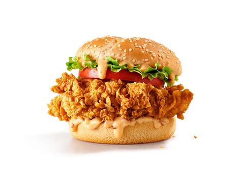 Zinger Burger Burgers Kfc Menu