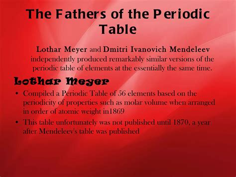 History Of Periodic Table Ppt