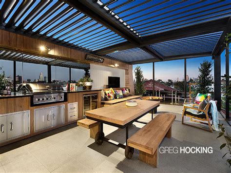 Outdoor Living Design With Bbq Area From A Real Australian Home Outdoor Living Photo 7719457