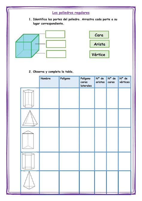 Cuerpos Geometricos Para Tercero De Primaria Fichas Para Imprimir Hot