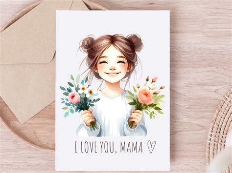 Printable Mothers Day Card Mothers Day Card From Daughter Mothers