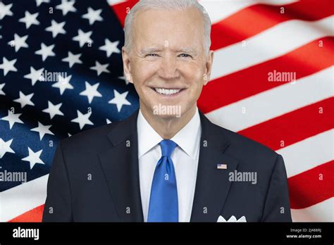 Joe Biden And USA Flag Stock Photo Alamy