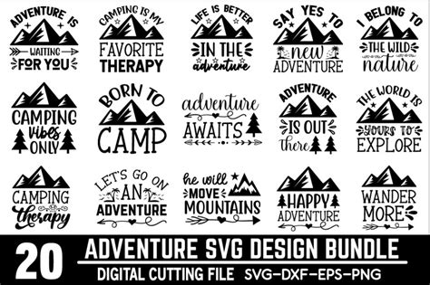 Adventure Svg Design Bundle By Creativesvgzone Thehungryjpeg