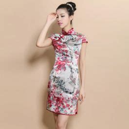 Custom Made Charming Flowers Silk Cheongsam Qipao Dress