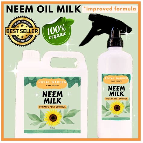 Royal Garden Milk Set Ml Liter Neem Oil New Refill Ml Plant