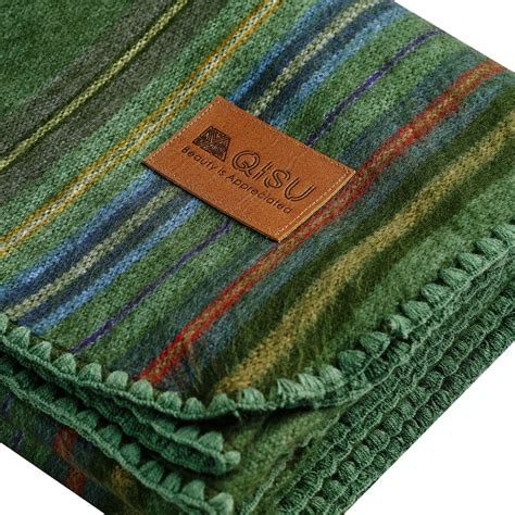 Variegated Stripe Alpaca Wool Blankets Alpaca Blanket Alpaca Wool