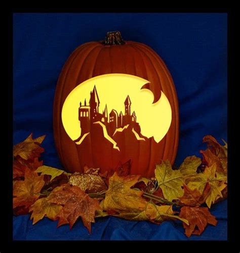 Hogwarts Castle Pumpkin Stencils