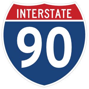 Interstate 90 Sign Sticker