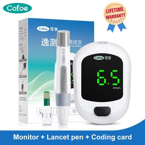 Cofoe Yice A Blood Glucose Meter With Lancet Pen Free Carry Bag