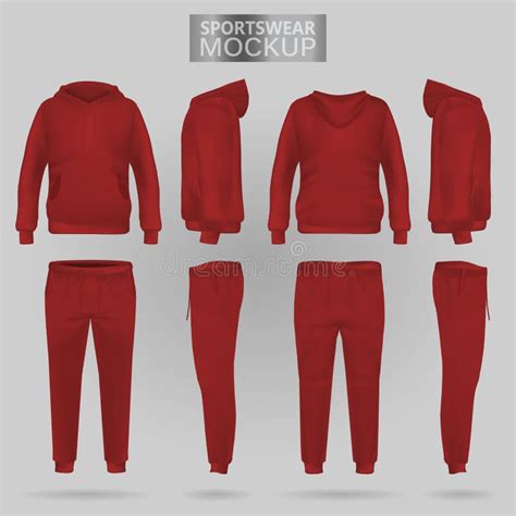 Sweatpants Mockup Stock Illustrations 1821 Sweatpants Mockup Stock