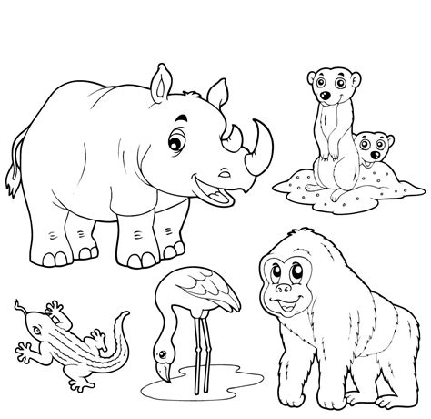 Free Coloring Pages For Kids Zoo Animals