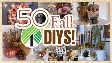 50 FALL DOLLAR TREE DIYS FALL DIY DECOR YouTube