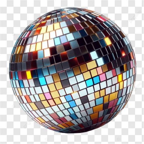 Colorful Disco Ball Disco Ball Vibrant Disco Ball PNG Transparent