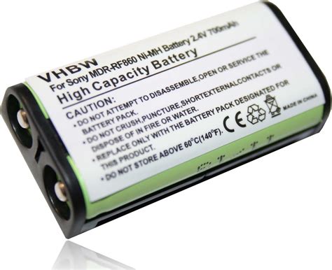 Vhbw Batteria Sostituisce Sony Bp Hp Per Auricolari Cuffie