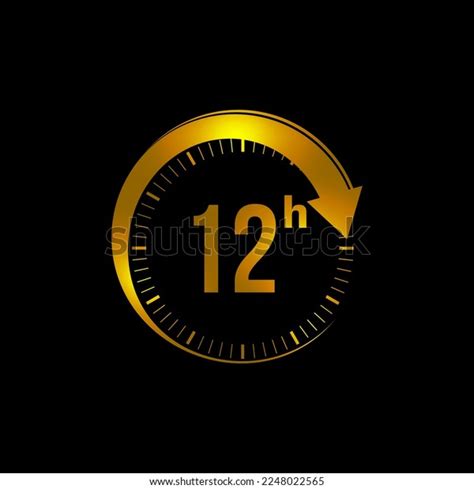 12 Hours Icon 12 Hour Time Stock Vector (Royalty Free) 2248022565 ... 