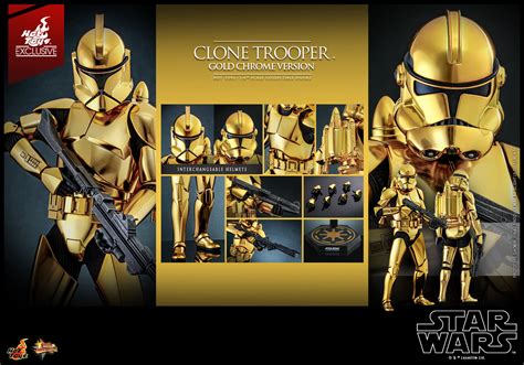 Hot Toys MMS 735 Star Wars Clone Trooper Gold Chrome Hot Toys Complete Checklist