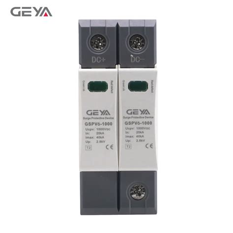 Geya Gsp6 C40PV 1000V Economic Surge Protection Device 2poles Solar SPD