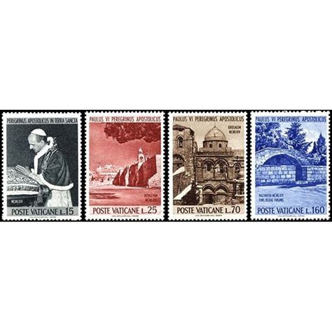 VATICANO 1964 Pellegrinaggio Di Paolo VI 4v MNH