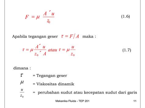 Definisi Sifat Fluida Ppt