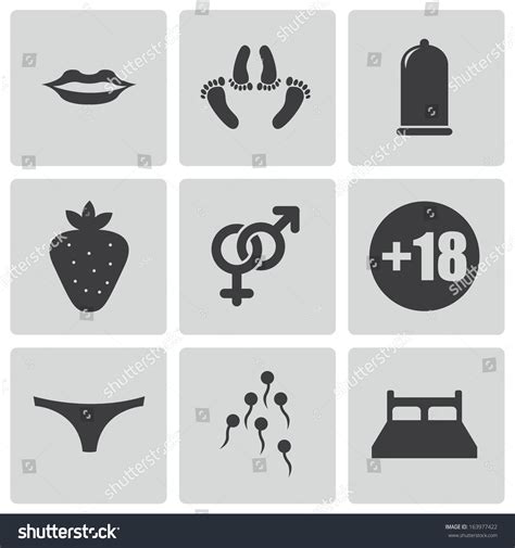 Vector Black Sex Icons Set Stock Vector Royalty Free Shutterstock