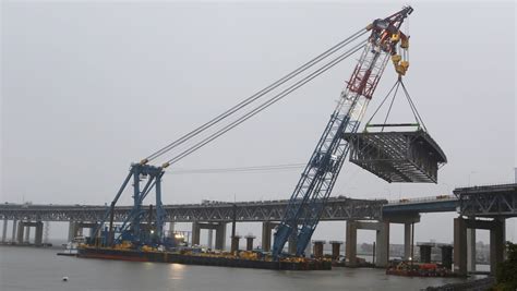 Tappan Zee Bridge demolition: First steel sections coming down