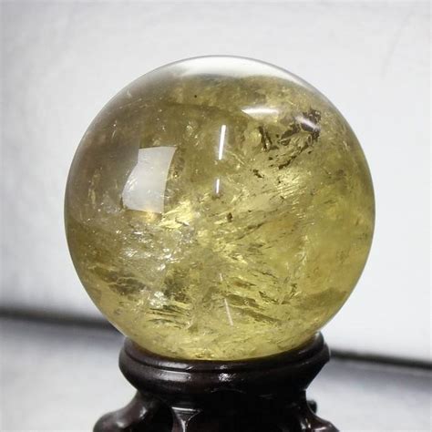 シトリン 丸玉 原石 丸玉 水晶玉 大玉 球体 置物 ルース シトロン Citrine シトリントパーズ 黄水晶 一点物 47mm玉