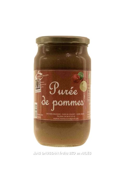 Pur E De Pomme Bio Sans Sucre G G Mas Daussan Locavor Fr