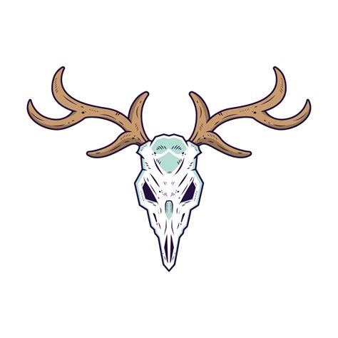 Deer Skull Vector 230216 Vector Art At Vecteezy