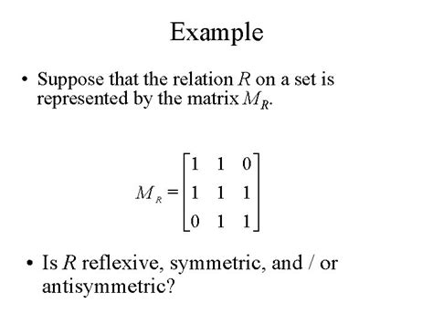 Unitii Relations And Their Properties Relations Binary Relations