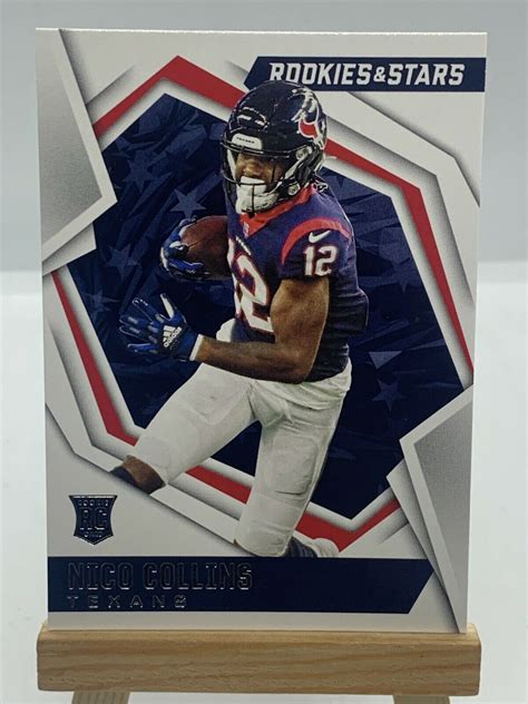 NICO COLLINS 2021 Panini Rookies Stars Rookie Card RC 130 Houston