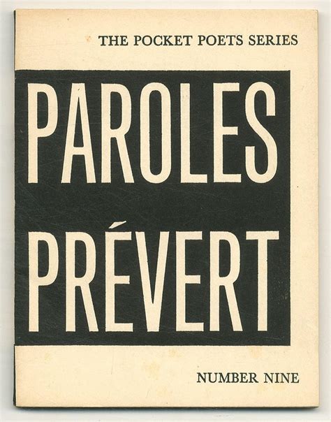 Selections From Paroles Prevert Jacques Amazon Books