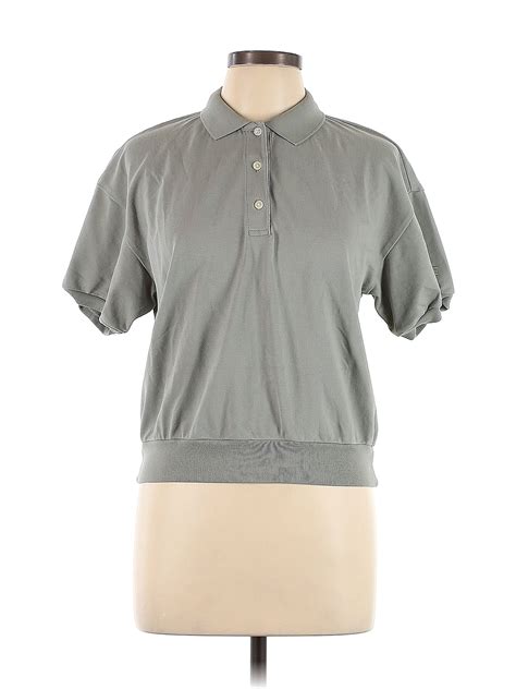 Everlane Gray Short Sleeve Polo Size M Off Thredup