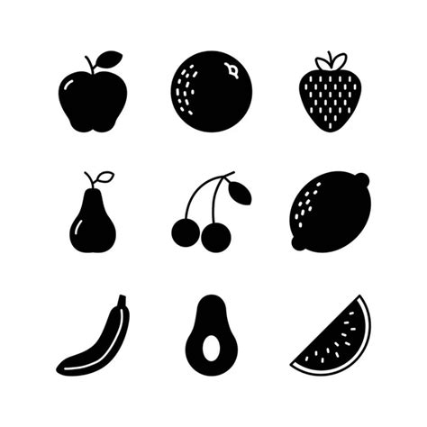 Fruit Icon Set Vector Eps10 Stock Vector Image By ©rungrote 72689003