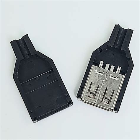 Conector Usb Tipo A Hembra Ensamblar Negro Tettsa Tienda