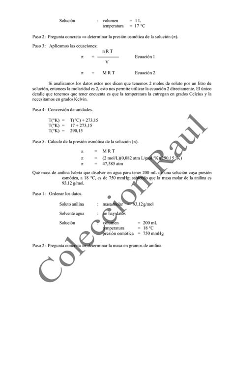 Ejercicios Resueltos De Las Propiedades Coligativas PDF