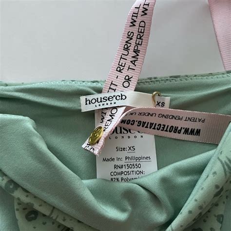 House Of CB Swim Nwt House Of Cb Lira Green Floral Upside Down Triangle Bikini Poshmark