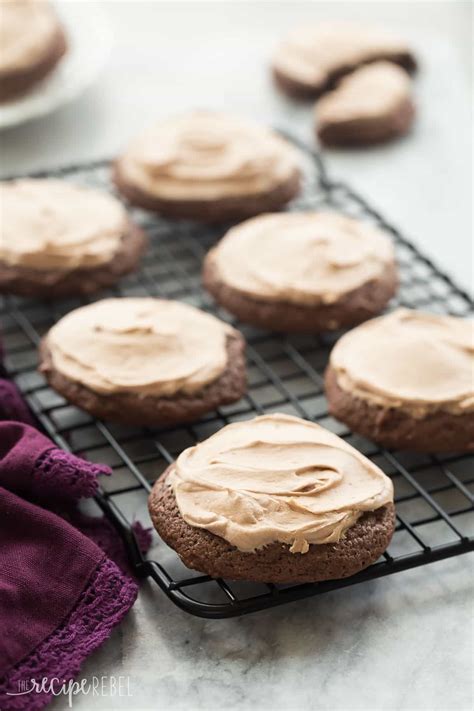 These Chocolate Sour Cream Sugar Cookies Are Super Soft And Smothered In Chocolate Cream Chees