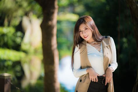 4k Asian Bokeh Brown Haired Cute Hd Wallpaper Rare Gallery