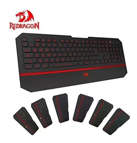 Teclado Para Jugadores Redragon K Abnt Karura Con Iluminaci N De