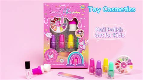 Girls Diy Toys Education Beauty Play Makeup Set Colorful Nail Art Kits