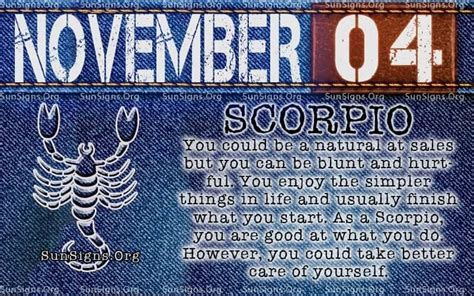 November 4 Zodiac Sign - novemberjullla