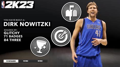 THE BEST DIRK NOWITZKI BUILD NBA 2K23 AN ELITE POST SCORER THAT CAN