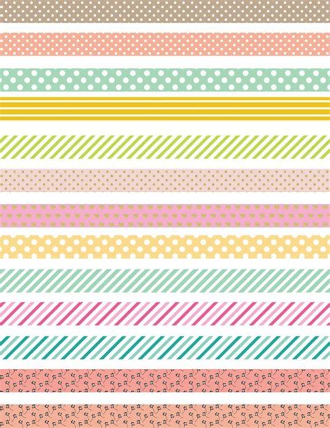 Printable Washi Tape Printable Calendars At A Glance