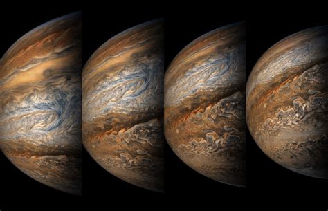 Images From Juno Spacecrafts Eighth Flyby Of Jupiter