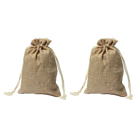 Arpillera Yute Sacks La Los Ajustables Bolsas De 10x15cm Walmart