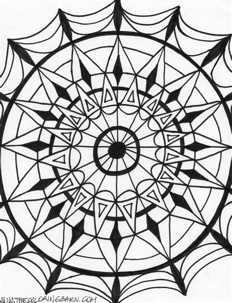 Printable Kaleidoscope Coloring Pages For Adults At Getdrawings Free