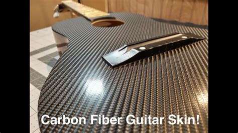 How To Diy Carbon Fiber Vinyl Guitar Skin Wrap Youtube