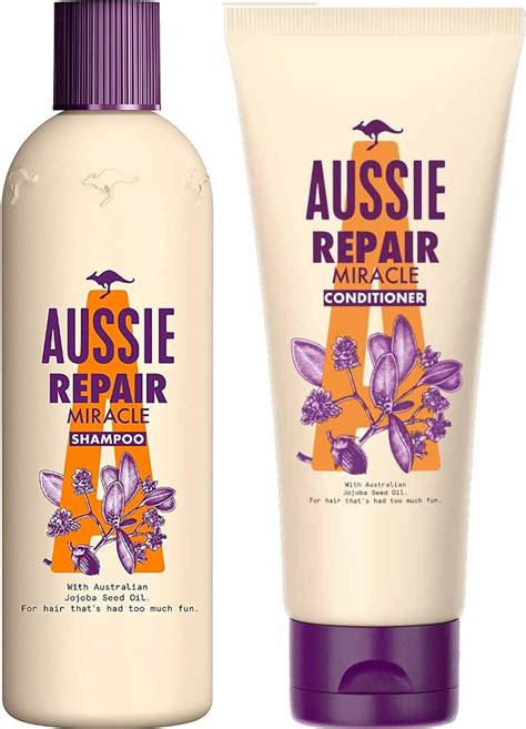 Aussie REPAIR Miracle Duo SHAMPOO 300ml + CONDITIONER 200ml : Amazon.co ...